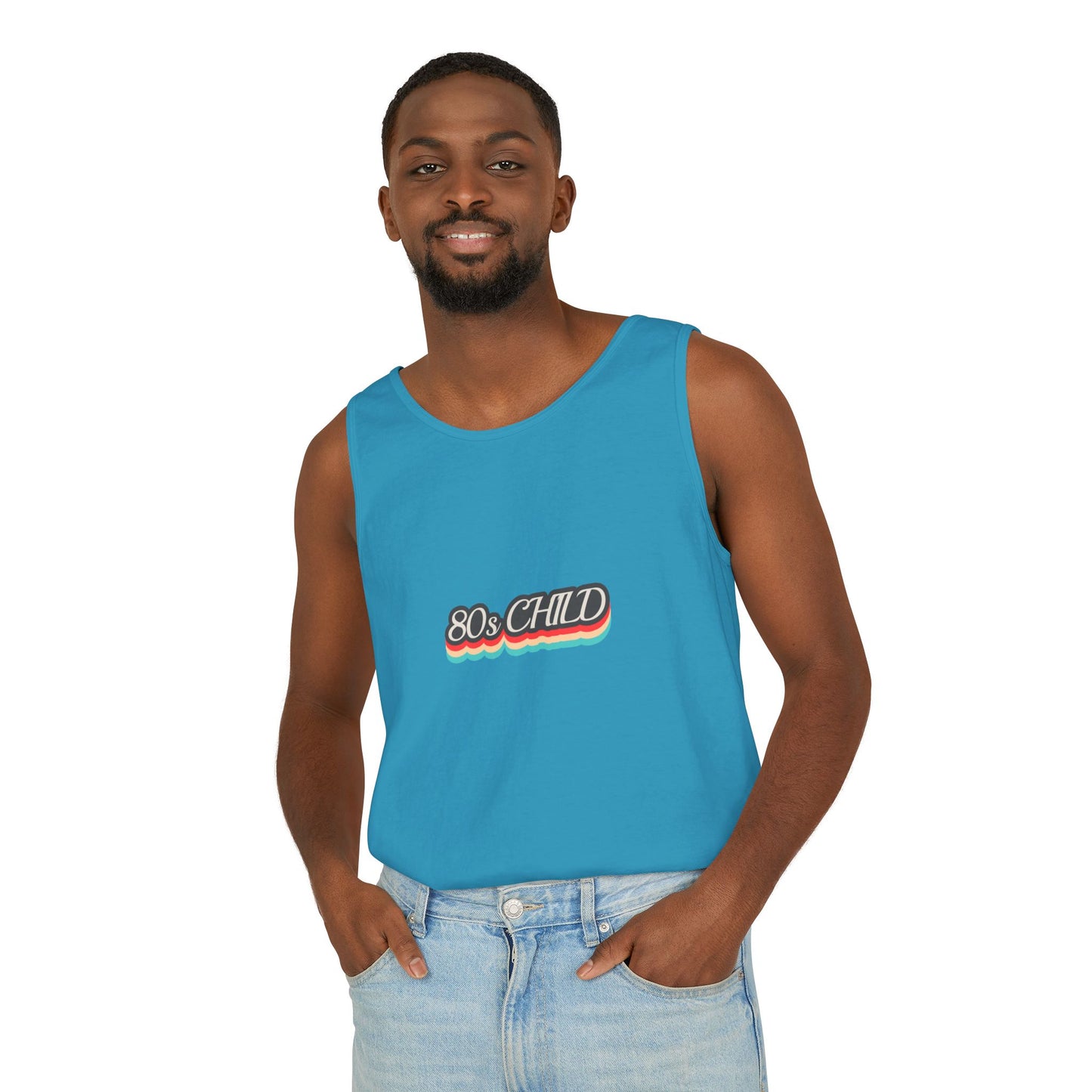 80s Child Unisex Tank Top | Retro Summer Wear, Vintage Style Shirt, Gift for 80s Lovers, Bohemian Fashion, Nostalgic Apparel