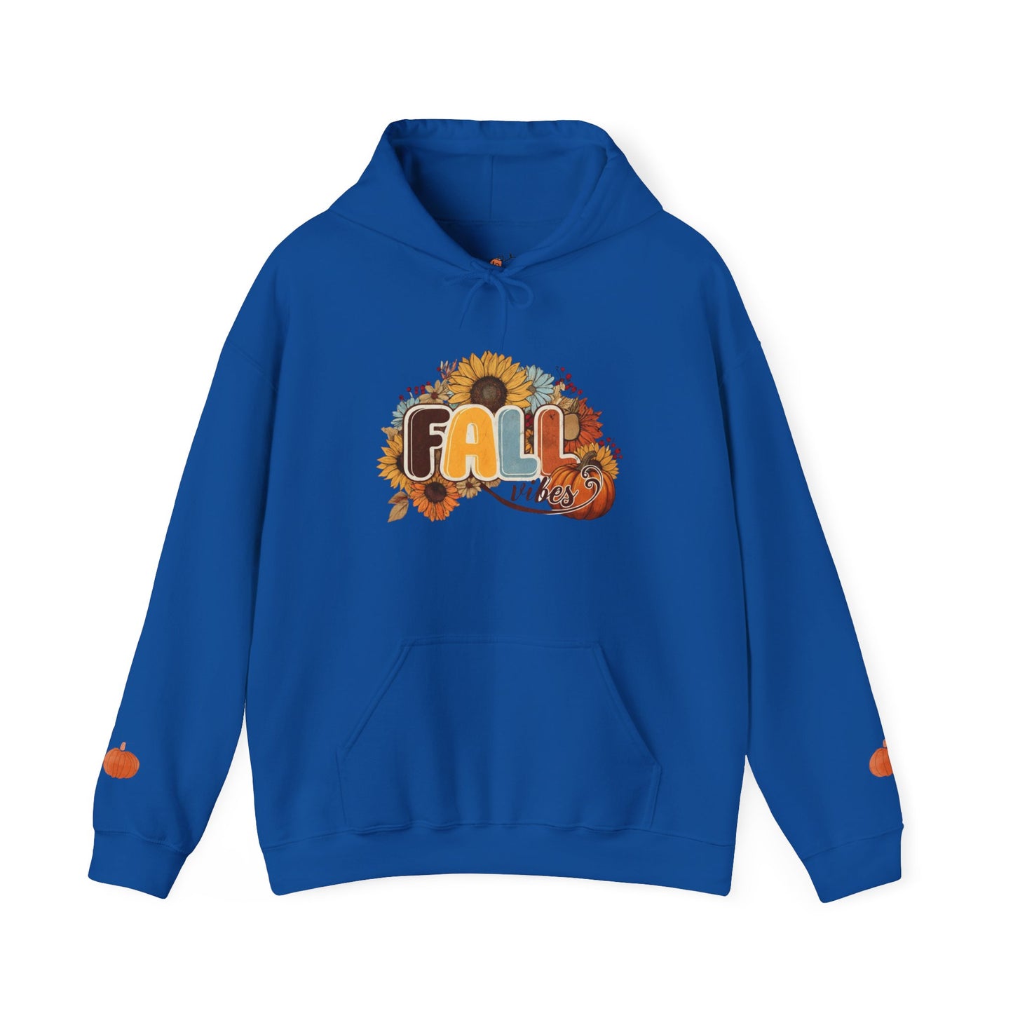 Cozy Fall Vibes Hoodie, Unisex Sweatshirt for Autumn, Pumpkin Design, Perfect for Thanksgiving, Gift for Friends, Seasonal Wear