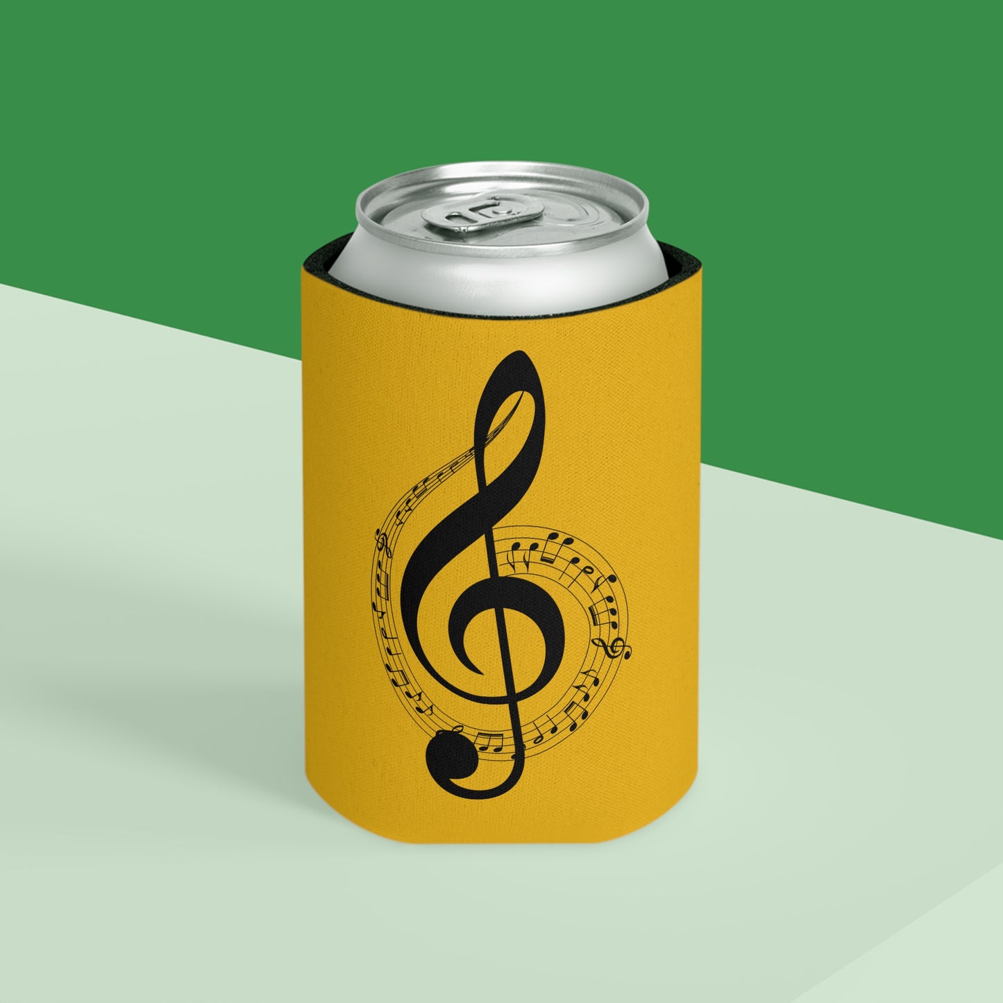 Musical Notes Can Cooler, Summer Fun Drink Holder, Perfect for Parties, Gifts for Musicians, Music Lover's Accessory