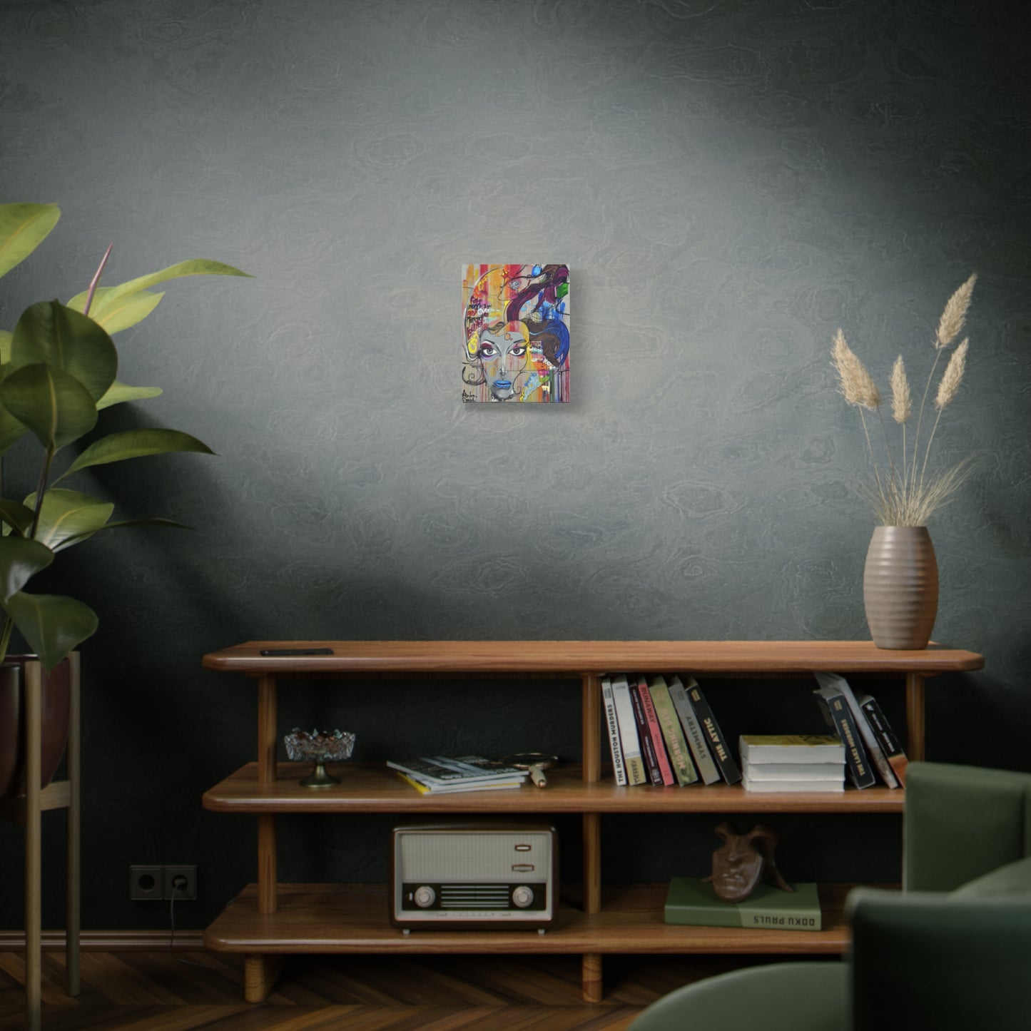 Colorful Graffiti Portrait Canvas