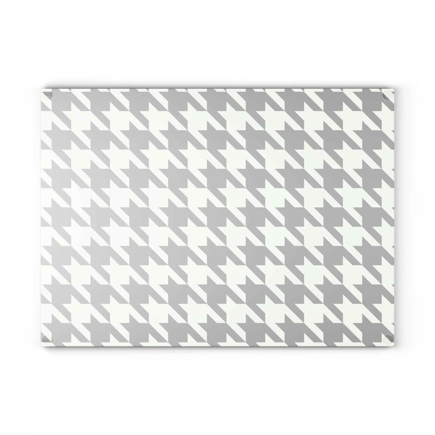 Chic Houndstooth Glass Cutting Board - Stylish Kitchen Decor, Unique Gift for Chefs, Wedding Present, Functional Serveware