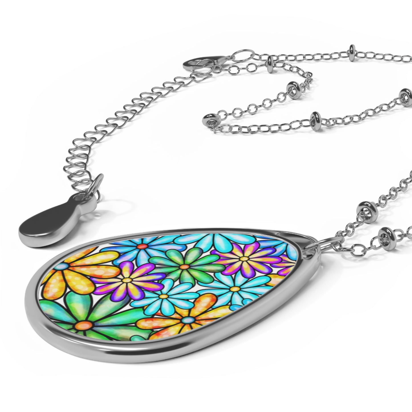 Oval Necklace - Daisy