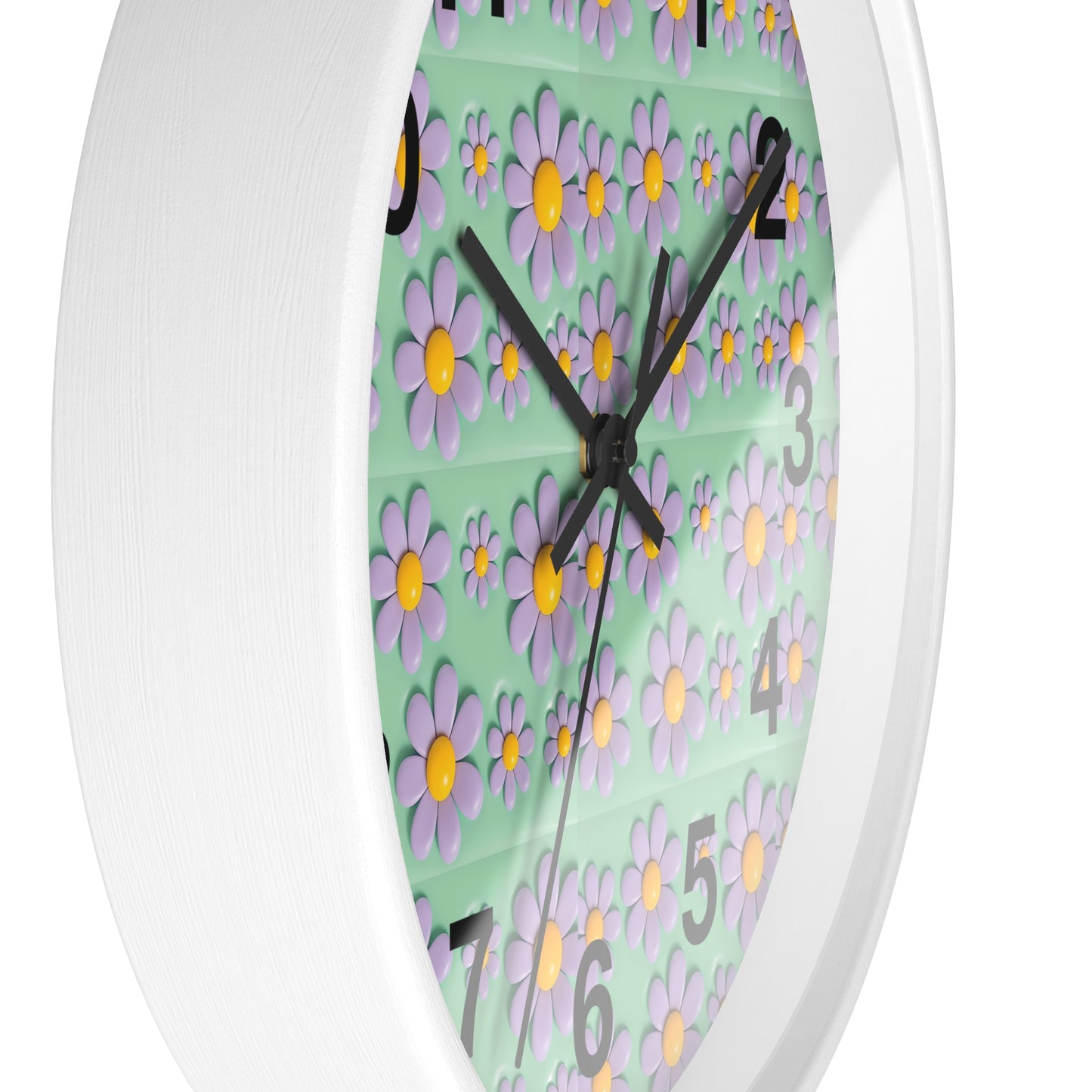 Charming Floral Wall Clock - Brighten Your Space with Decorative Timepiece, Home Decor, Gift for Her, Birthday, Mother's Day
