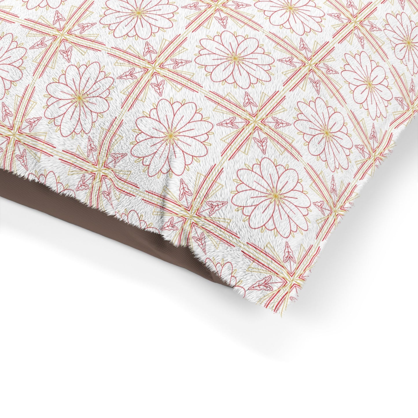 Chic Floral Pet Bed - Cozy Dog Bed, Cat Bed, Luxury Pet Cushion, Soft Decorative Pet Bed, Stylish Animal Furniture