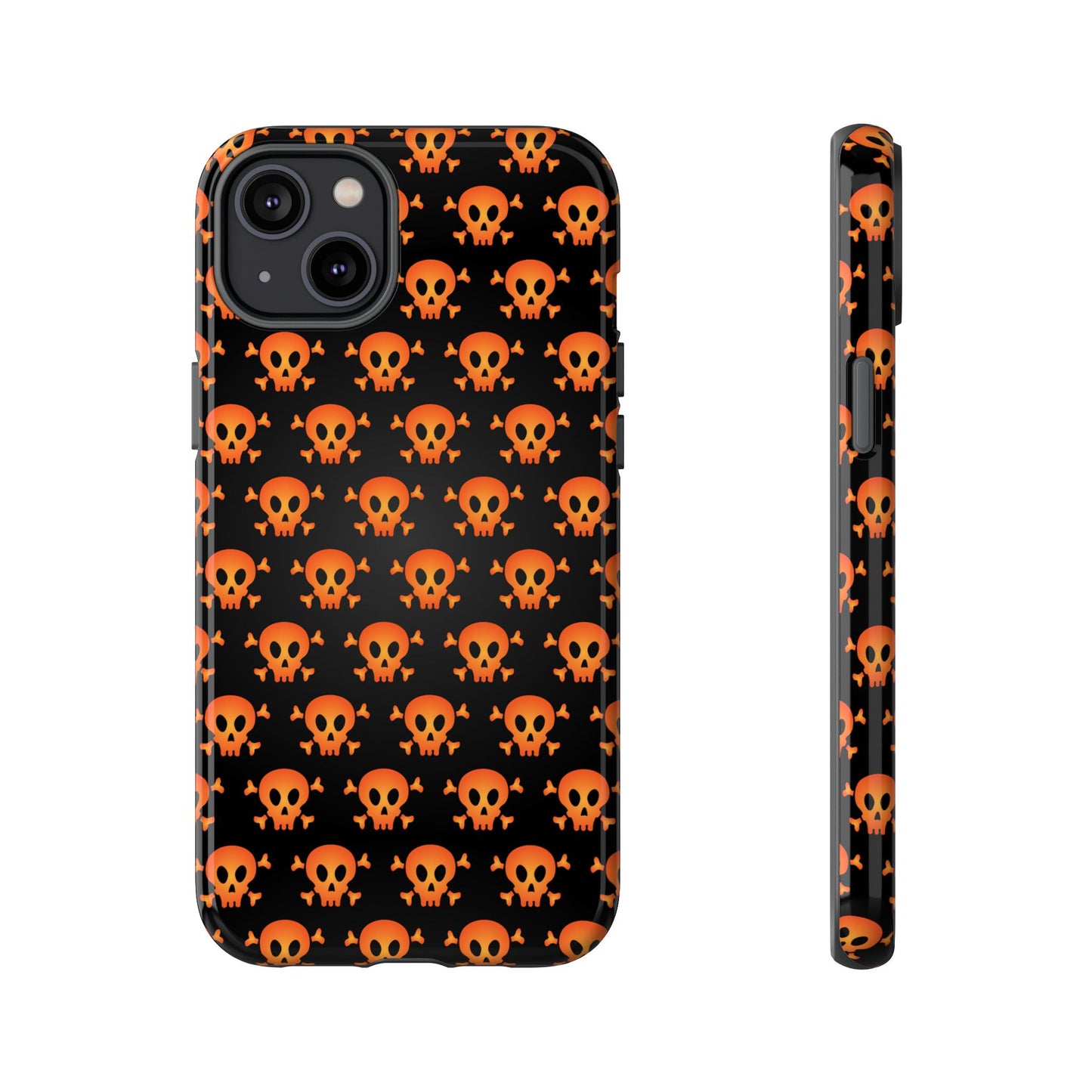 Halloween Skull Phone Case, Spooky Mobile Cover, Trick or Treat Accessory, Goth Gift, Skull Pattern Design