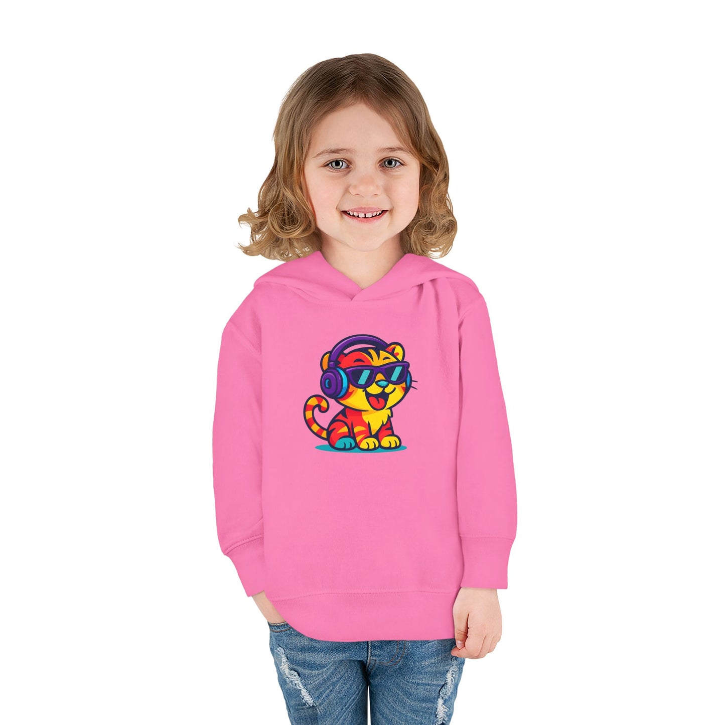 Colorful Tiger Hoodie for Toddlers | Fun Pullover for Kids, Cute Toddler Apparel, Kids' Gift, Birthday Present, Playtime Wear