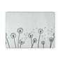 Dandelion Glass Cutting Board, Kitchen Decor, Gift for Chefs, Housewarming Gift, Floral Kitchen Art