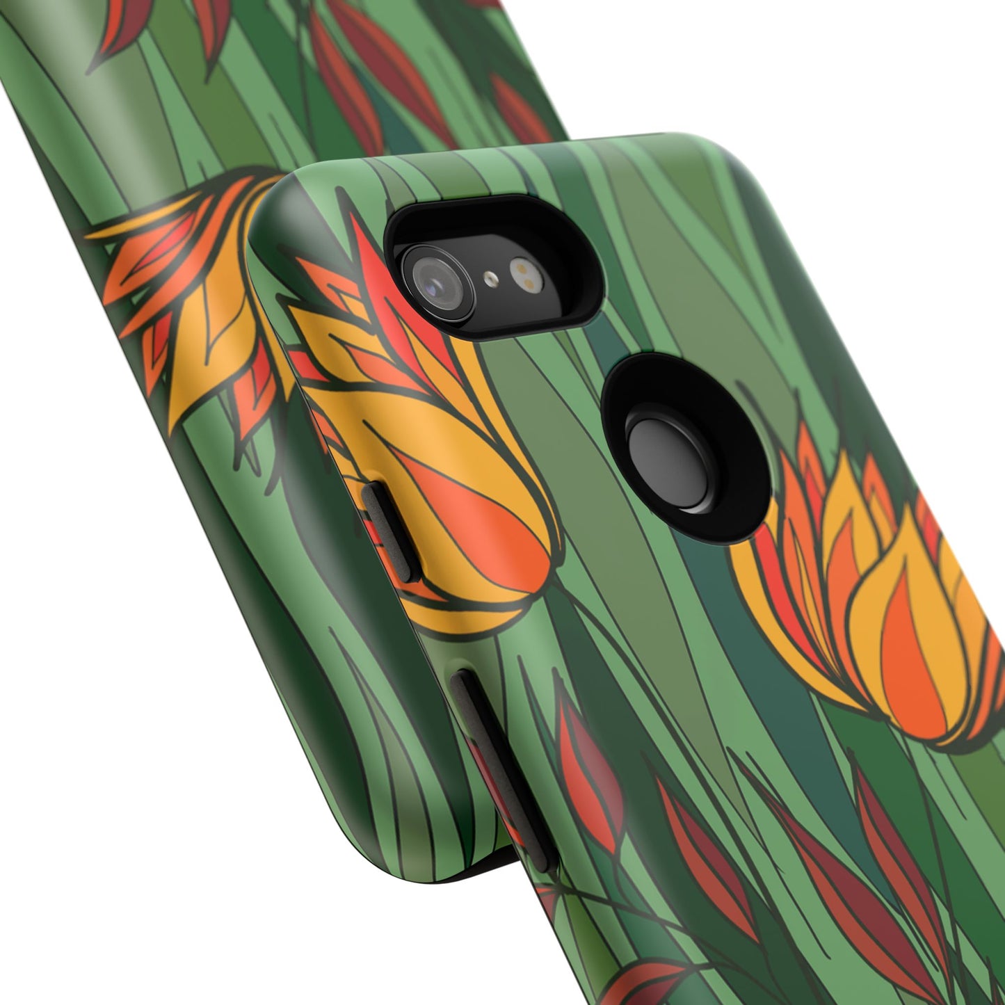 Vibrant Floral Phone Case, Nature-Inspired Tough Case, Eco-Friendly Cover, Unique Gift for Nature Lovers, Spring Decor
