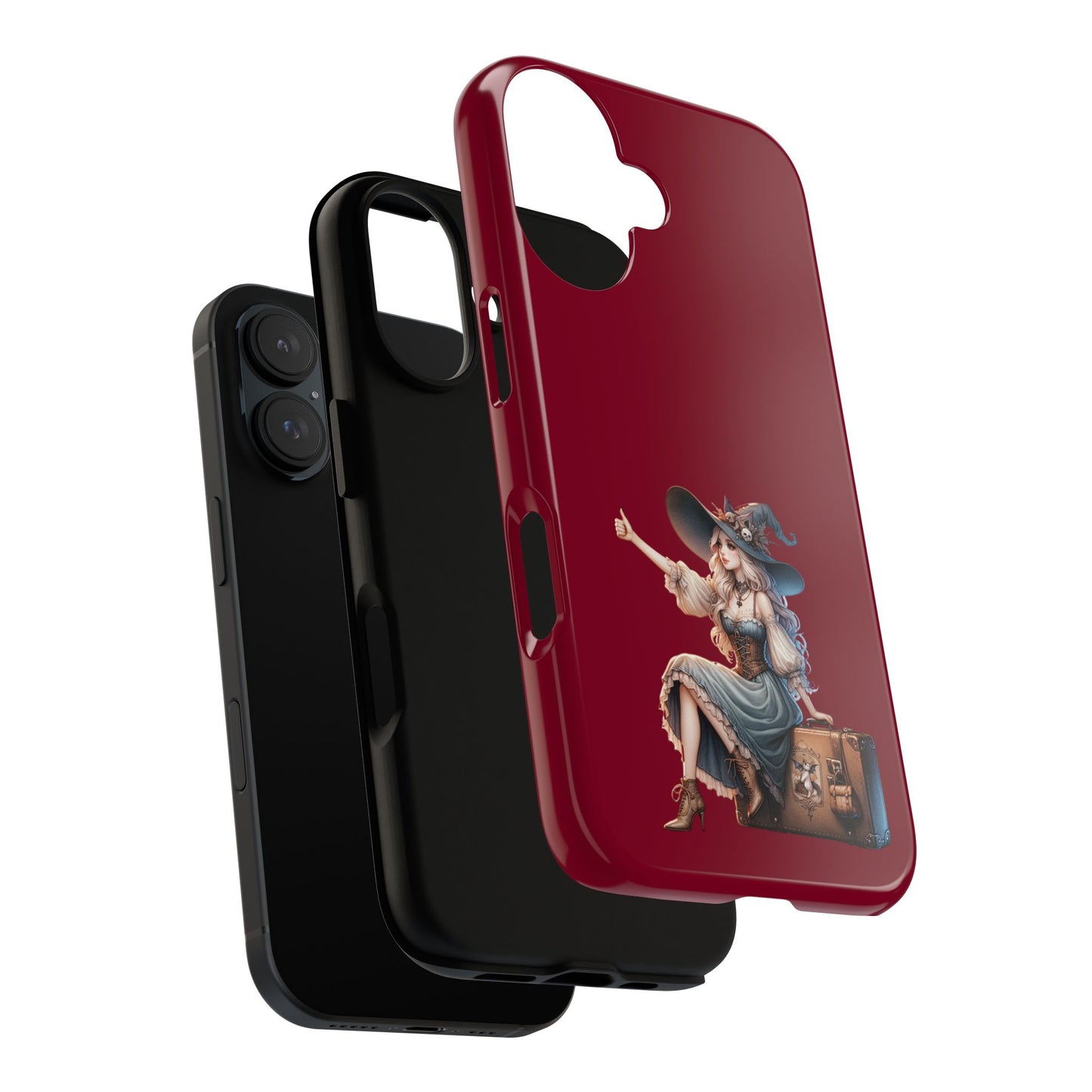 Witchy Phone Case - Magical, Durable - Halloween Gift, Cosplay Accessory, Cute Witch Design