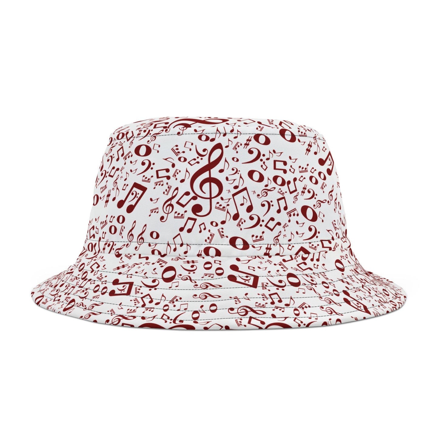 Musical Notes Bucket Hat for Music Lovers, Trendy Hat for Summer, Festival Accessory, Gift for Musicians, Unique Musician Gift