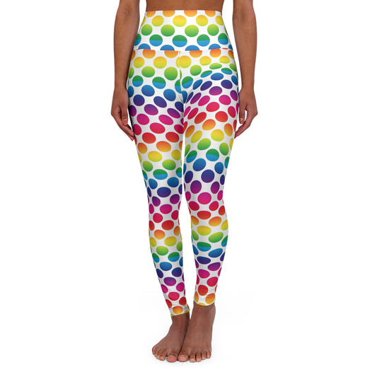 Colorful High Waisted Yoga Leggings, Activewear, Fitness Leggings, Yoga Pants, Gym Wear, Festival Attire