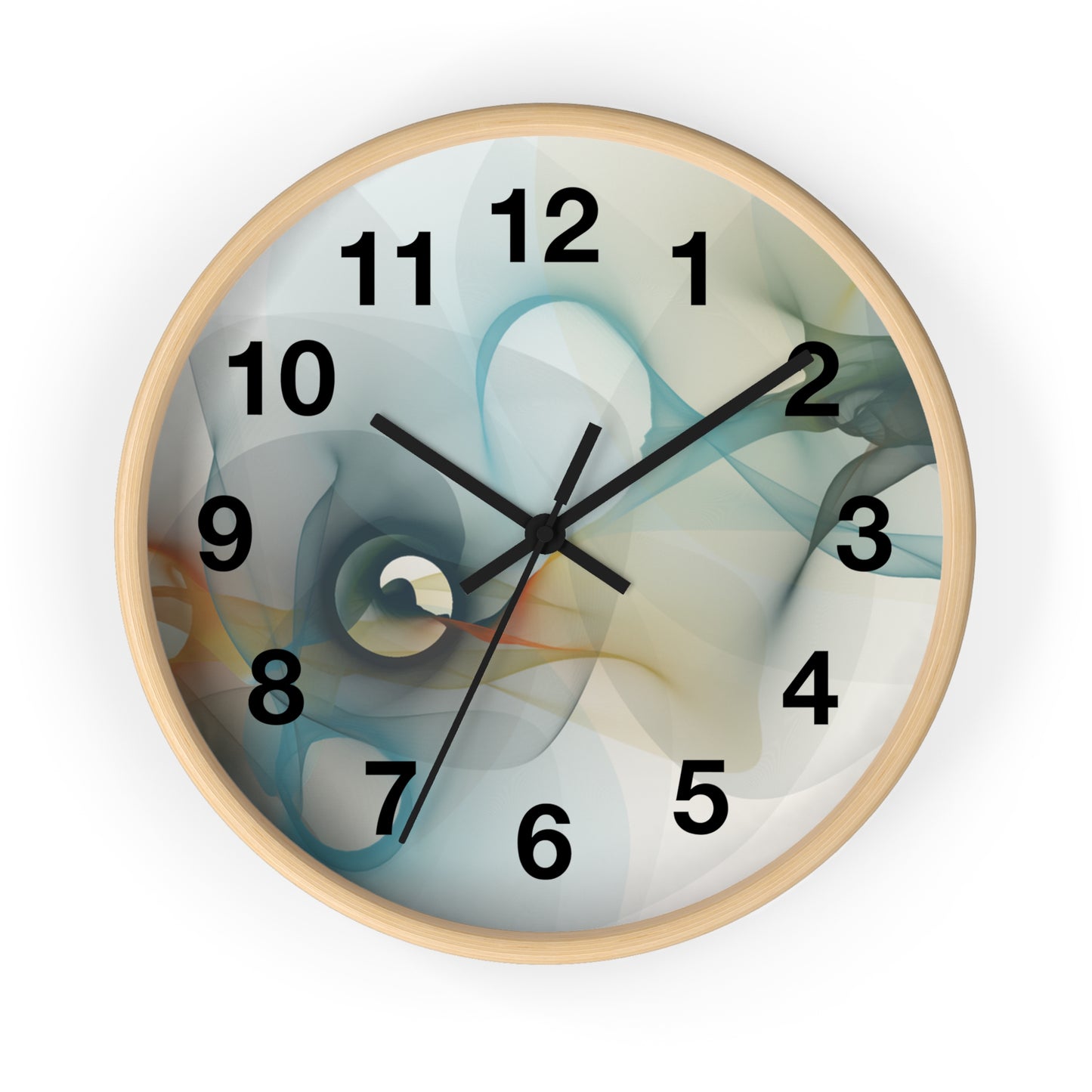 Abstract Smoke Wall Clock | Modern Home Decor, Artistic Timepiece, Gift for Her, Unique Office Clock, Housewarming Decoration