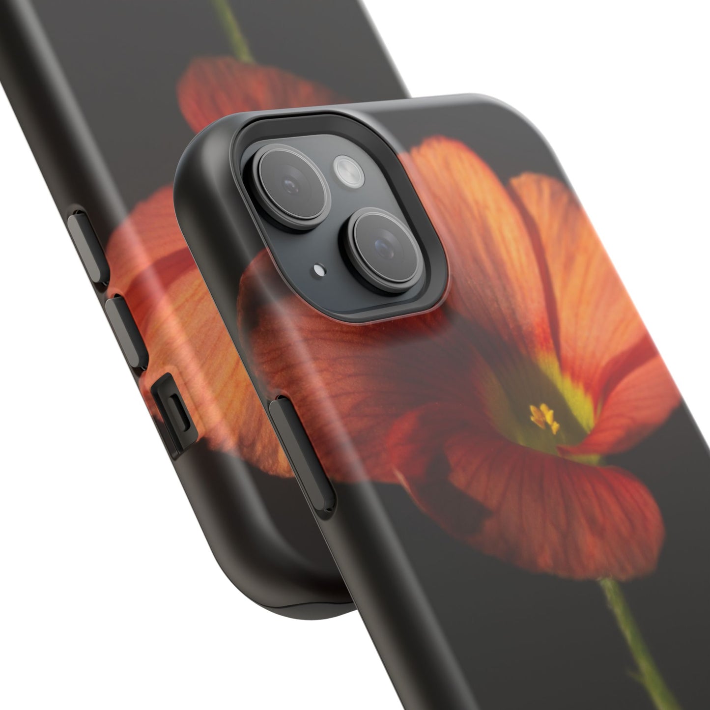 Poppy Bloom Magnetic Impact Phone Case — Slim Protective Floral Design