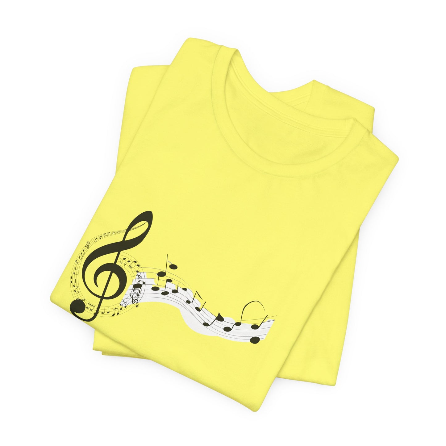 Musical Notes Short Sleeve Tee for Music Lovers