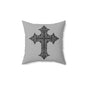 Elegant Cross Design Decorative Pillow, Christian Home Decor, Gift for Religious Celebrations, Bedroom Accent Cushion, Spiritual Decor