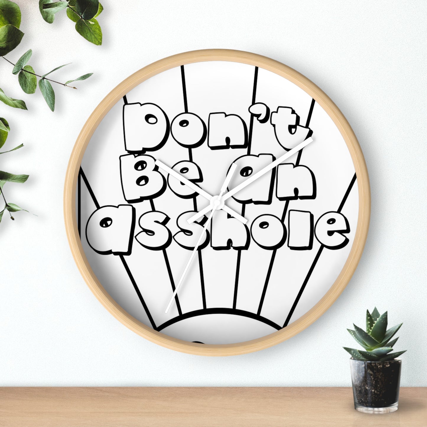 Playful Motivational Wall Clock - Perfect for Gifts, Home Decor, Office, Funny Quotes, Unique Timepieces