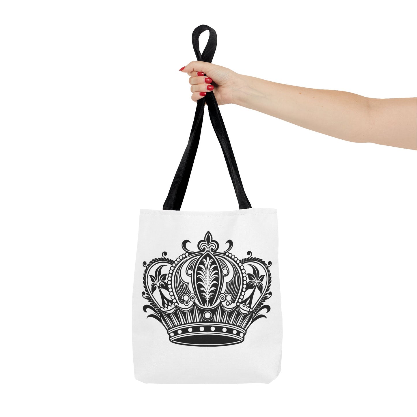 Crown Design Tote Bag, Royal Style Shopping Tote, Chic Grocery Bag, Gift for Her, Fashionable Accessories
