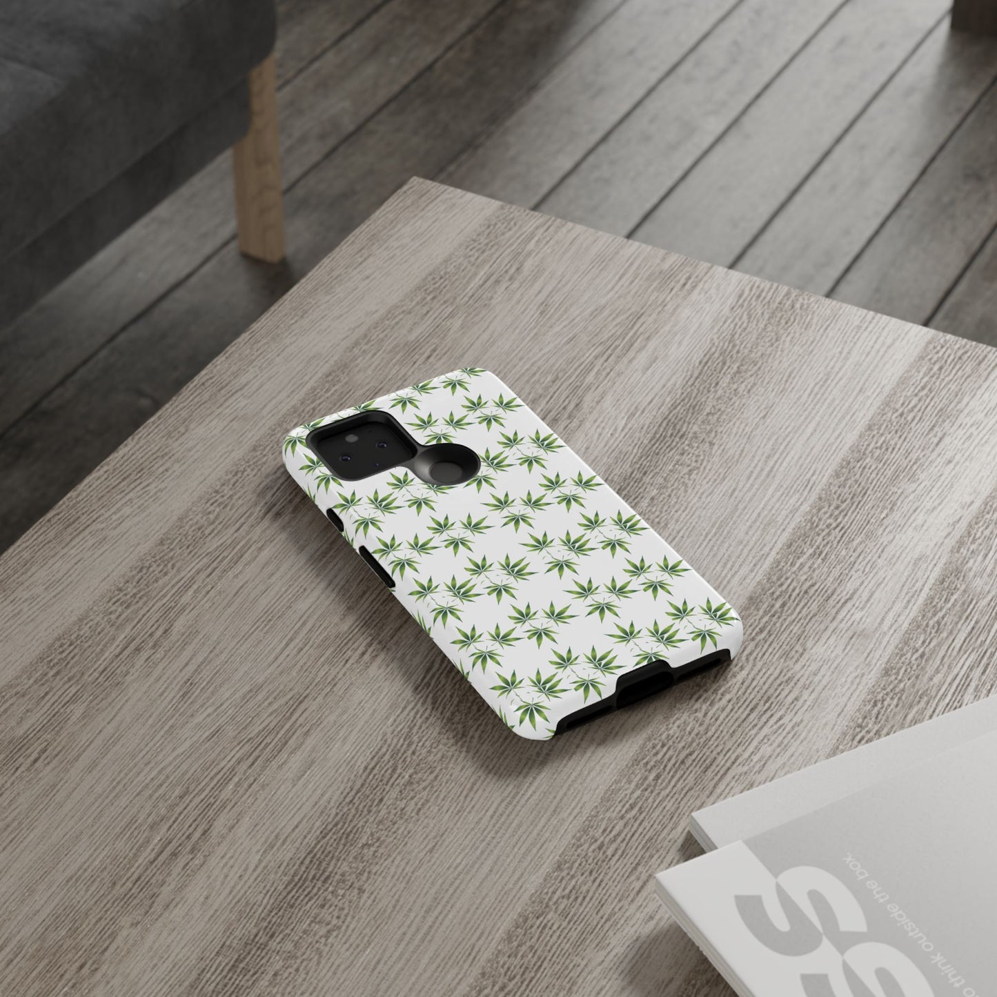 Stylish Phone Case with Cannabis Leaf Design, Durable Phone Cover, Gift for Stoner Friends, Unique Phone Accessory, Nature-Inspired Design