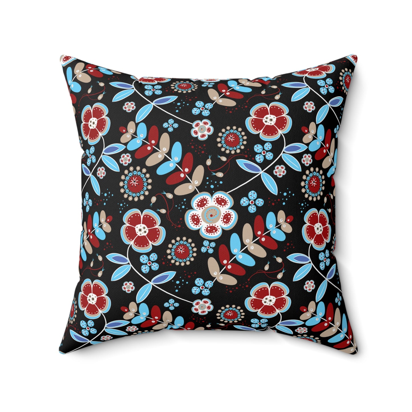 Floral Print Throw Pillow, Modern Decorative Cushion, Cozy Home Accent, Gift for Housewarming, Bohemian Style Decor