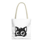 Adorable Cat Face Tote Bag | Cute Kitten Shopping Bag | Gift for Cat Lovers | Everyday Use | Eco-Friendly Accessory