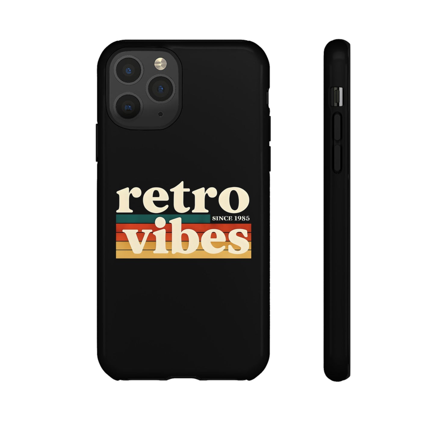 Retro Vibes Phone Case, Tough Phone Cover, Vintage Style Case, Gift for Music Lovers, Retro Aesthetic Accessory