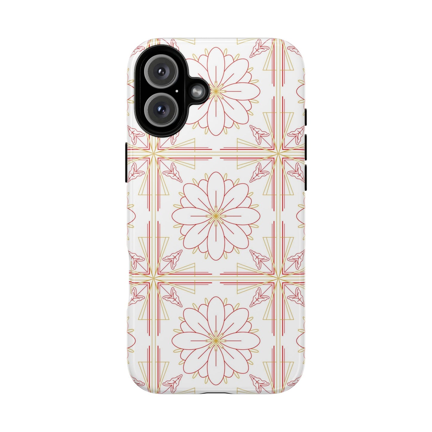 Floral Pattern Phone Case - Stylish Tough Case, Flower Design, Cute Mobile Cover, Phone Accessory, Gift for Her, Spring Style