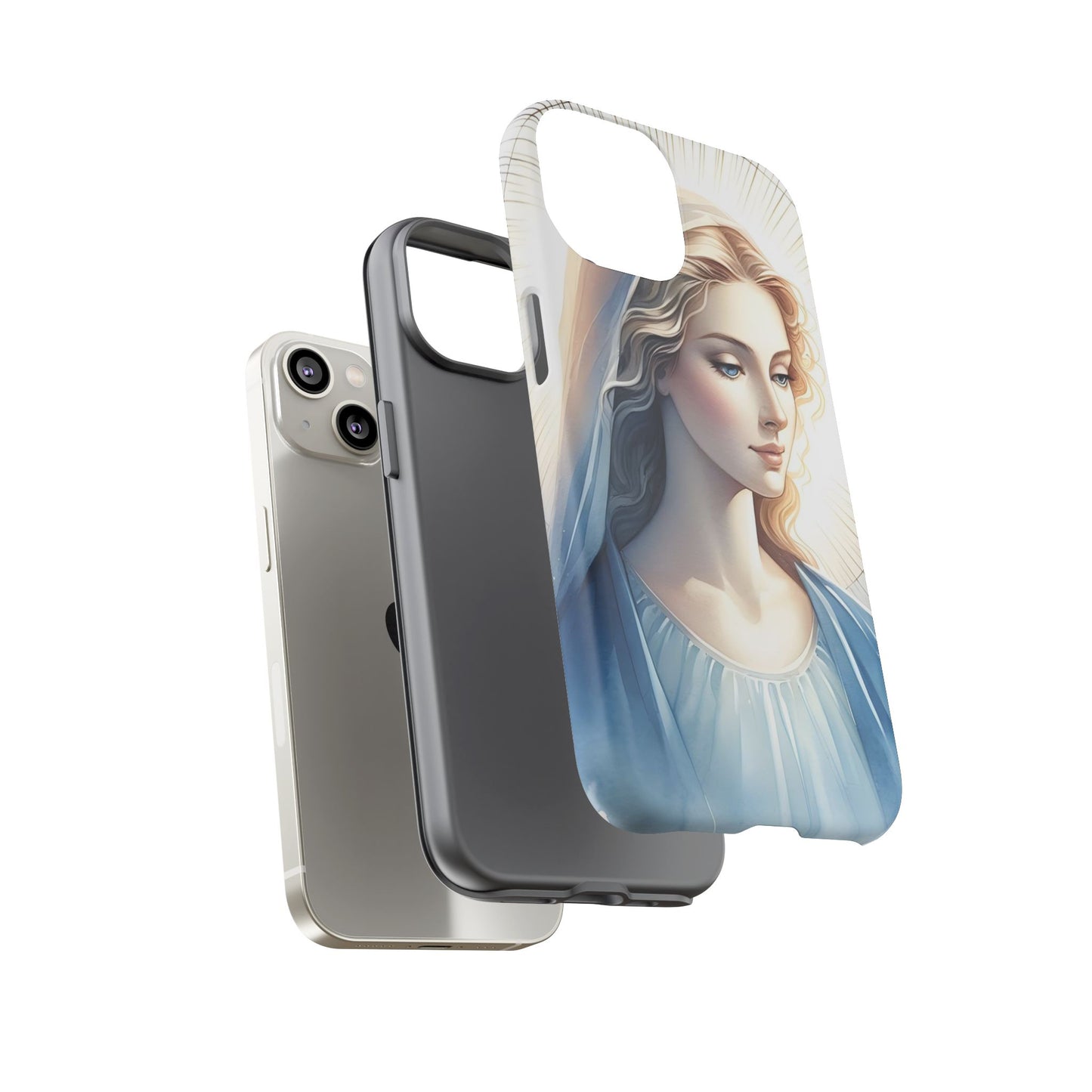 Beautiful Mary Phone Case, Tough Phone Case, Inspirational Tech Accessory, Gift for Her, Religious Phone Cover