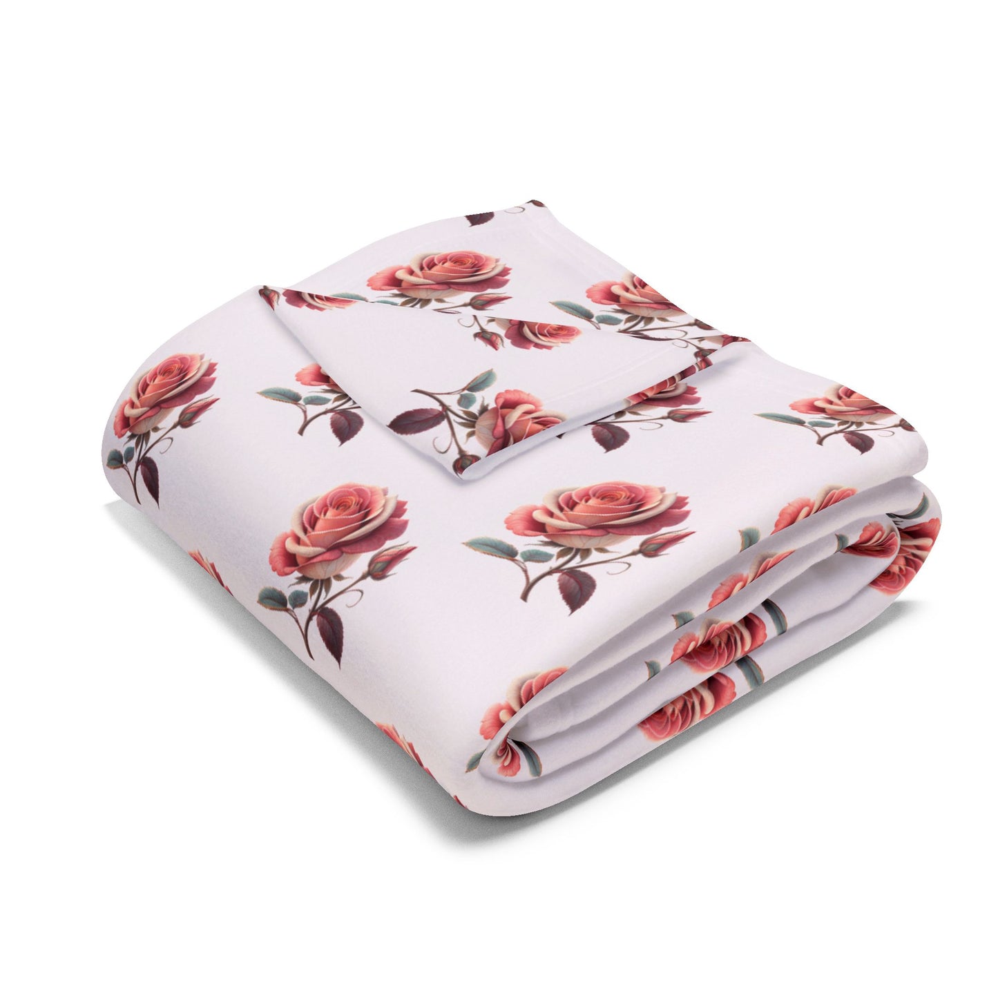 Cozy Floral Fleece Blanket, Soft Throw for Home Decor, Perfect Gift for Christmas, Birthdays, or Housewarming