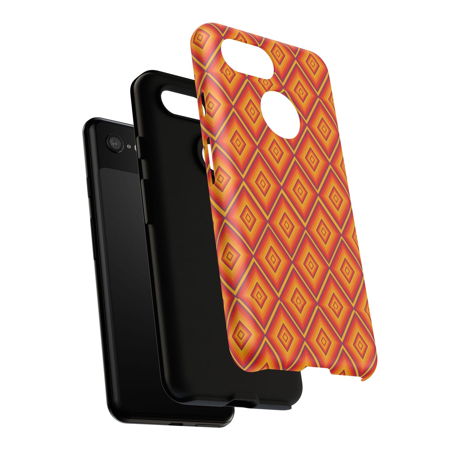 Geometric Phone Case, Tough Cases for Protection, Stylish Smartphone Cover, Vibrant Patterned Phone Accessory, Unique Gift Idea, [...]