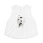 Floral Portrait Crop Top — Minimalist Botanical Art Tank