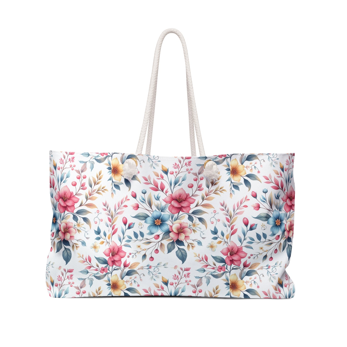Floral Weekender Bag | Travel Tote for Beach, Gym, Weekend Getaways, Gifts for Her, Stylish Storage