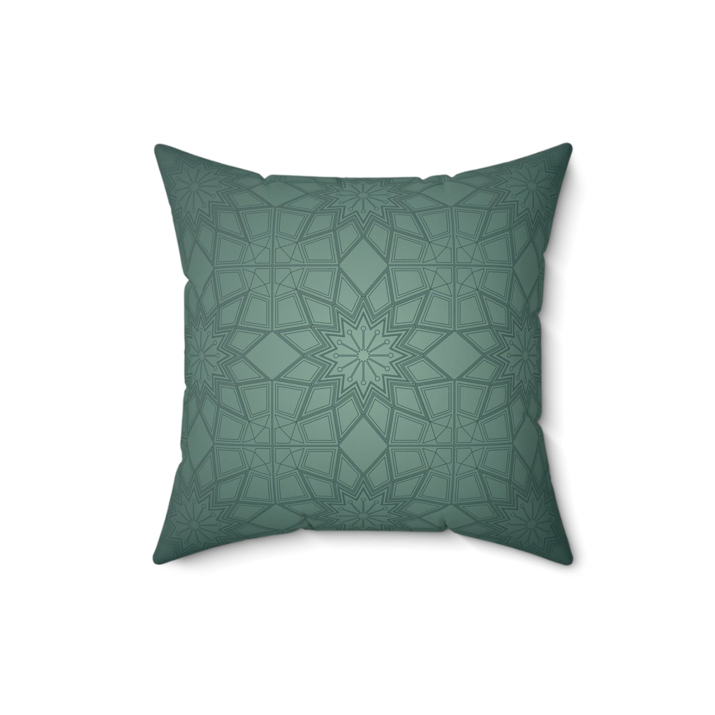 Boho Decorative Pillow | Cozy Home Accent, Gift for Her, Living Room Decor, Green Patterned Cushion, Stylish Throw Pillow