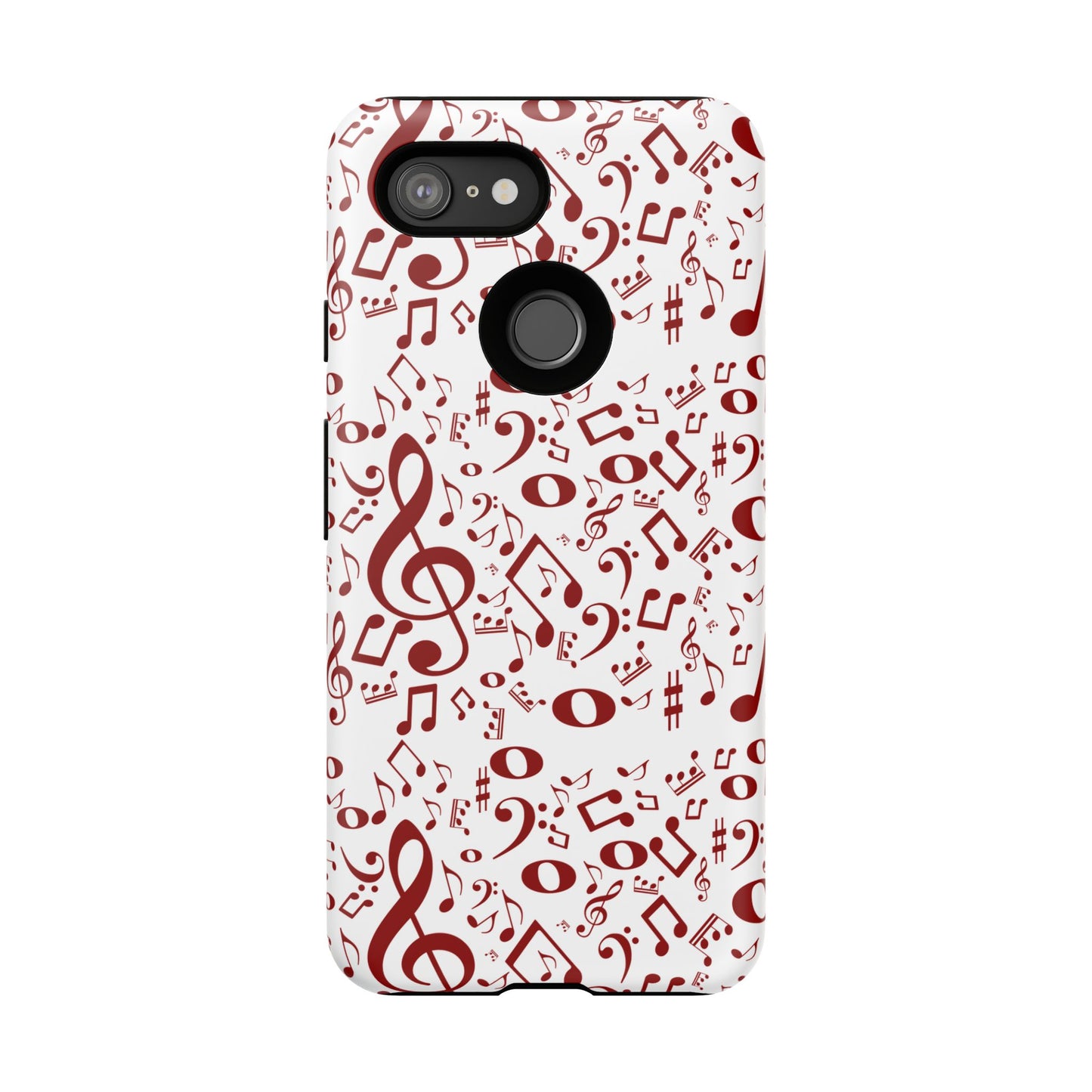 Musical Note Phone Case, Tough iPhone Cover, Gift for Musicians, Customizable, Music Lover's Accessory, Durable Phone Protection