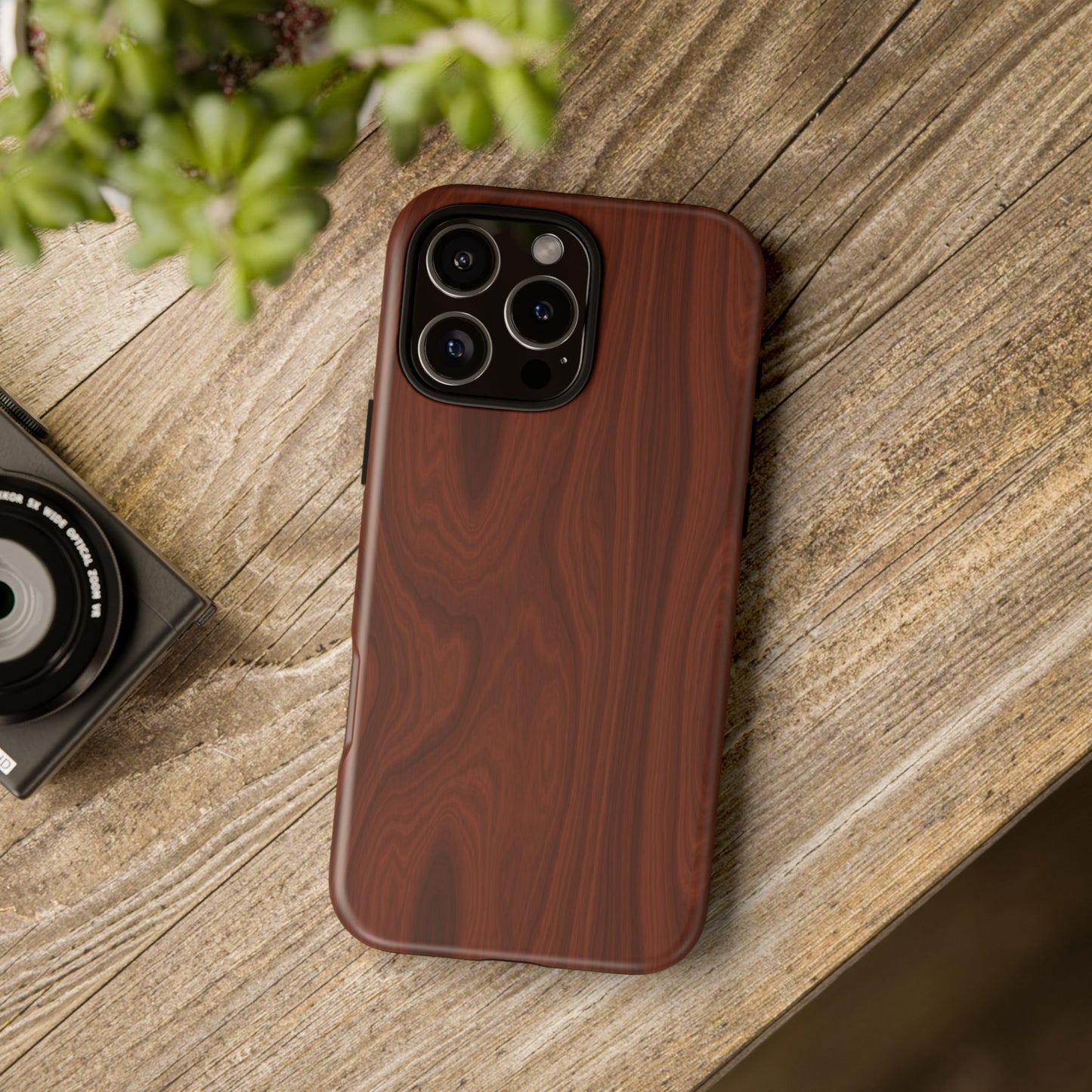 Wood Grain Phone Case, Stylish Tough Cases, Nature-Inspired Protective Cover, Unique Gifts for Him and Her, Eco-Friendly Tech Accessory