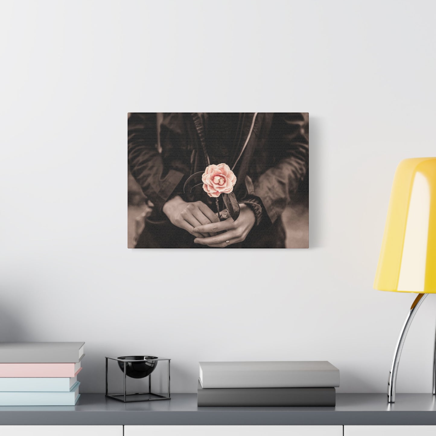 Floral Art Canvas Wall Decor, Modern Home Accent, Gift for Her, Office Decor, Inspirational Artwork