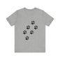 Paw Print Short Sleeve Tee | Unisex Animal Lover Shirt, Pet Owner Gift, Casual Wear, Gifts for Dog Lovers, Comfortable T-Shirt