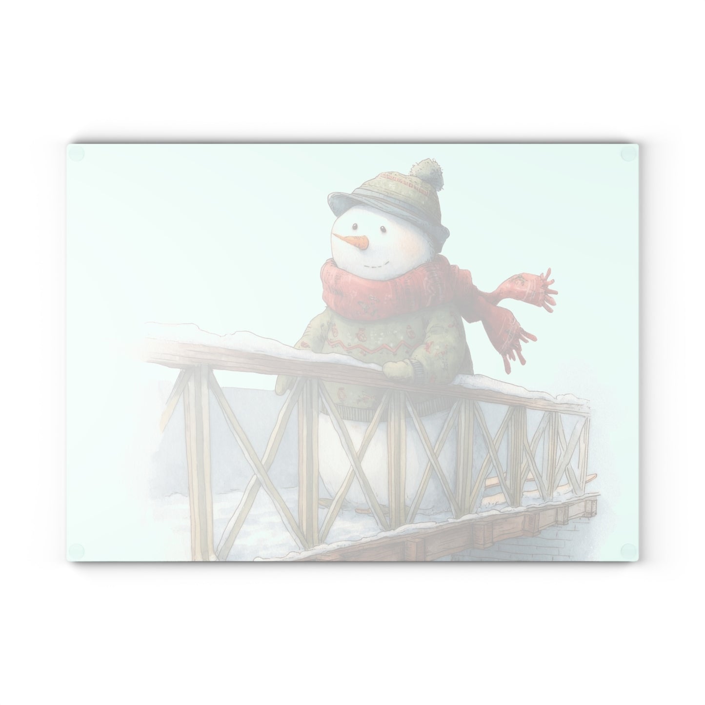 Whimsical Snowman Glass Cutting Board - Holiday Kitchen Gifts, Seasonal Decor, Unique Serving Tray, Winter Cooking Accessory, [...]