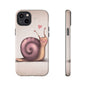 Cute Snail Phone Case — Pink Heart Cartoon Protective iPhone Cover