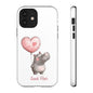Cute Hippo Phone Case - Good Vibes Design, Animal Lover Gift, Fun Accessory, Birthday Present, Phone Accessories