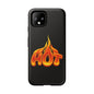 Stylish Phone Case, Hot Flames Design, Gift for Teens, Trendy Accessory, Protective Cover, Unique Phone Case