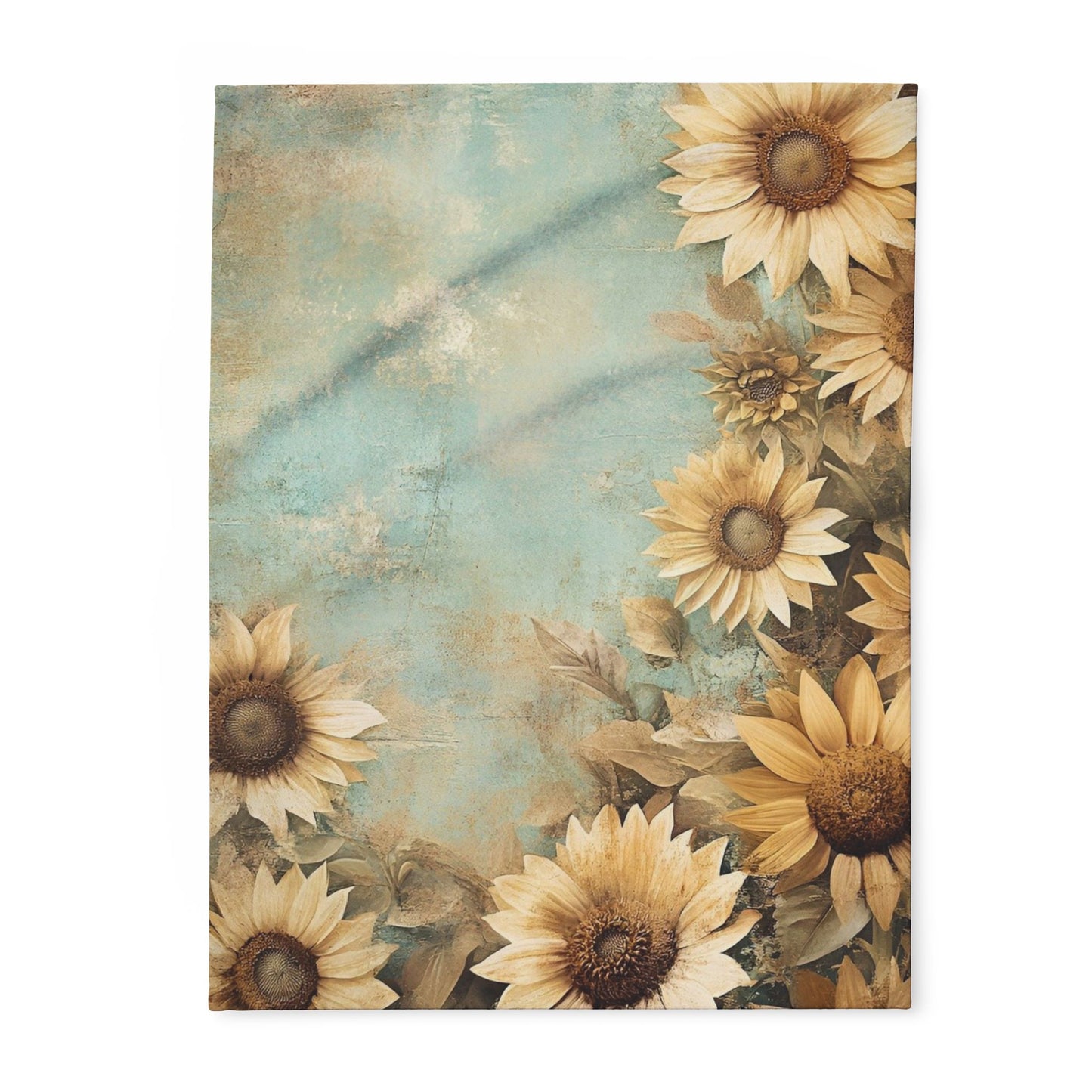 Sunflower Arctic Fleece Blanket, Cozy Throw, Soft Home Decor, Floral Blanket, Perfect for Gifts, Picnic, and Relaxation
