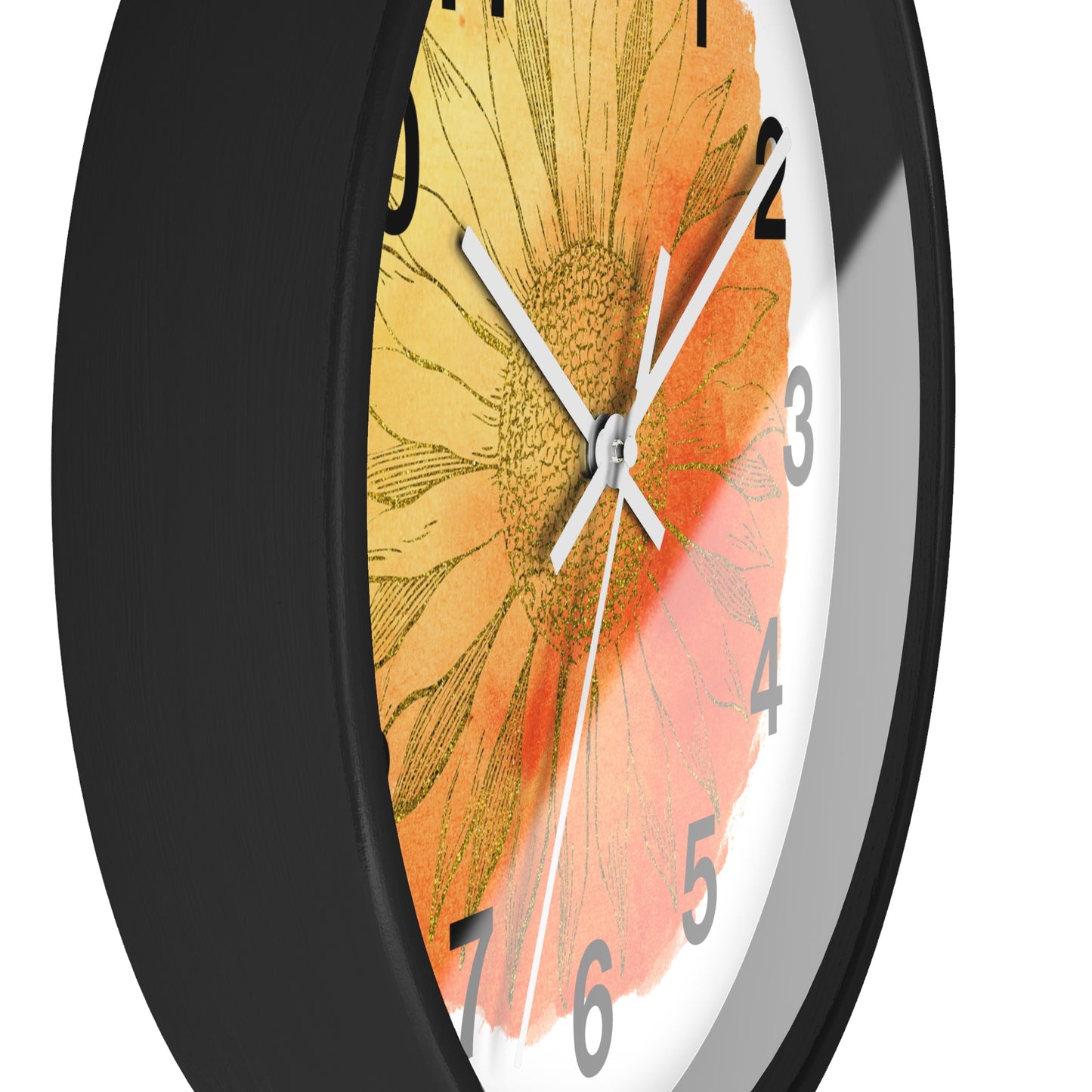 Sunflower Wall Clock, Rustic Home Decor, Floral Clock, Boho Wall Art, Gift for Garden Lovers, Housewarming Gift