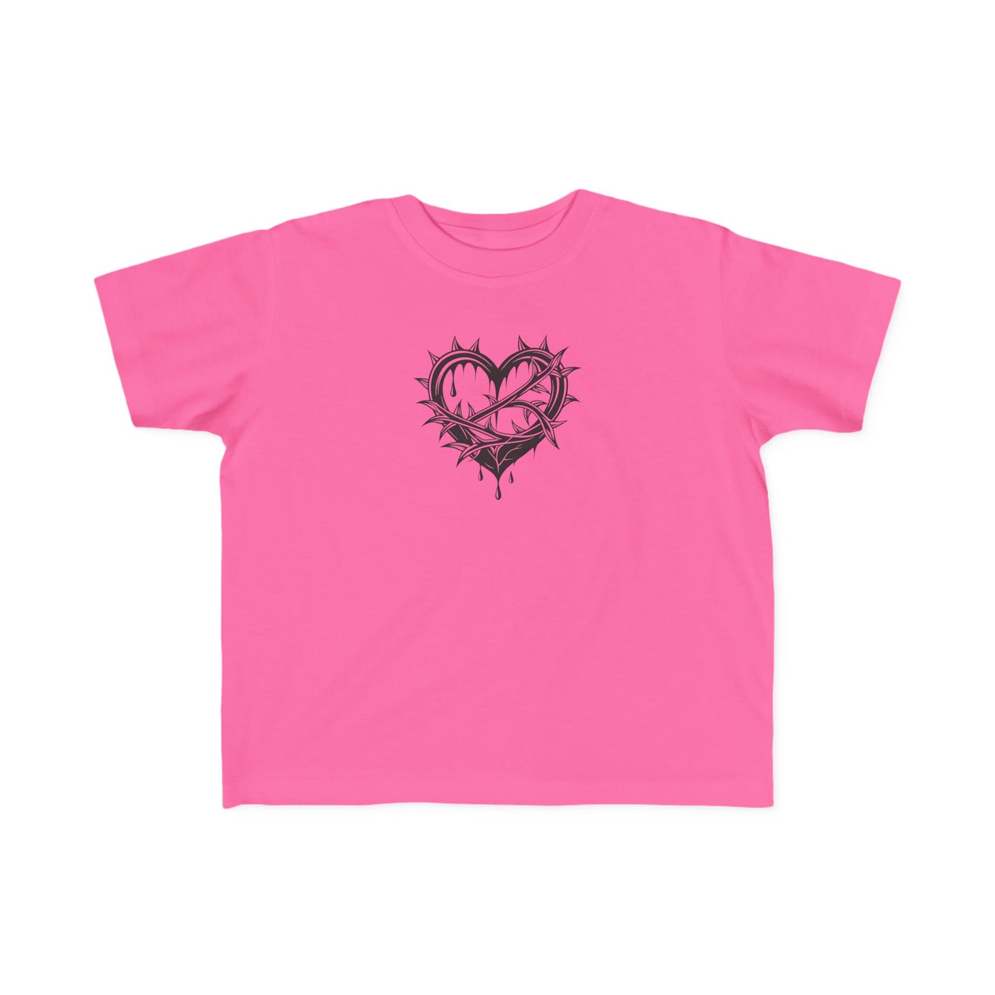 Toddler's Heart & Thorn Tee, Cute Kids T-Shirt, Children's Graphic Shirt, Gift for Toddlers, Cool Summer Outfit
