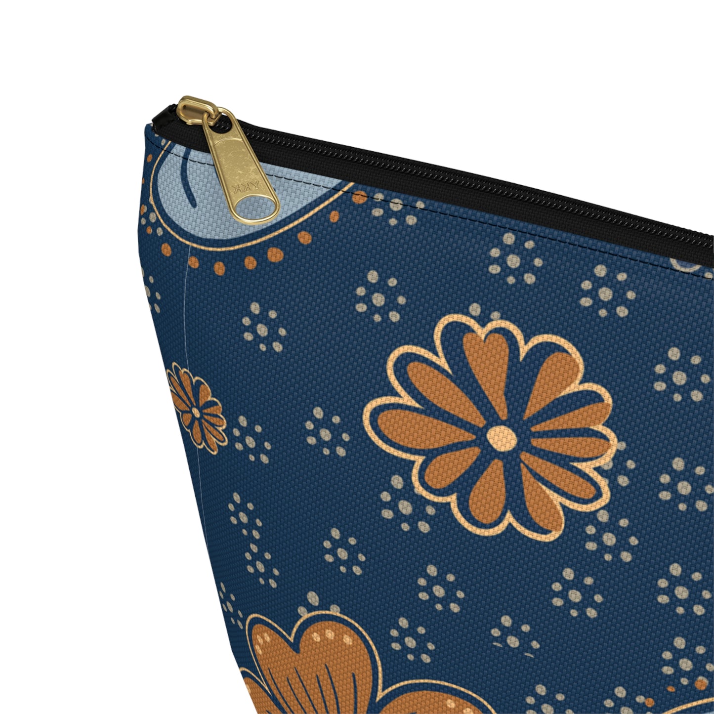 Floral Accessory Pouch, Makeup Bag, Travel Organizer, Gift for Her, Floral Print, T-bottom Pouch, Cosmetics Case