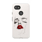 Stylish Phone Case with Artistic Lip Design, Femme Tech Accessory, Trendy Device Cover, Gift for Her, Unique Phone Accessories