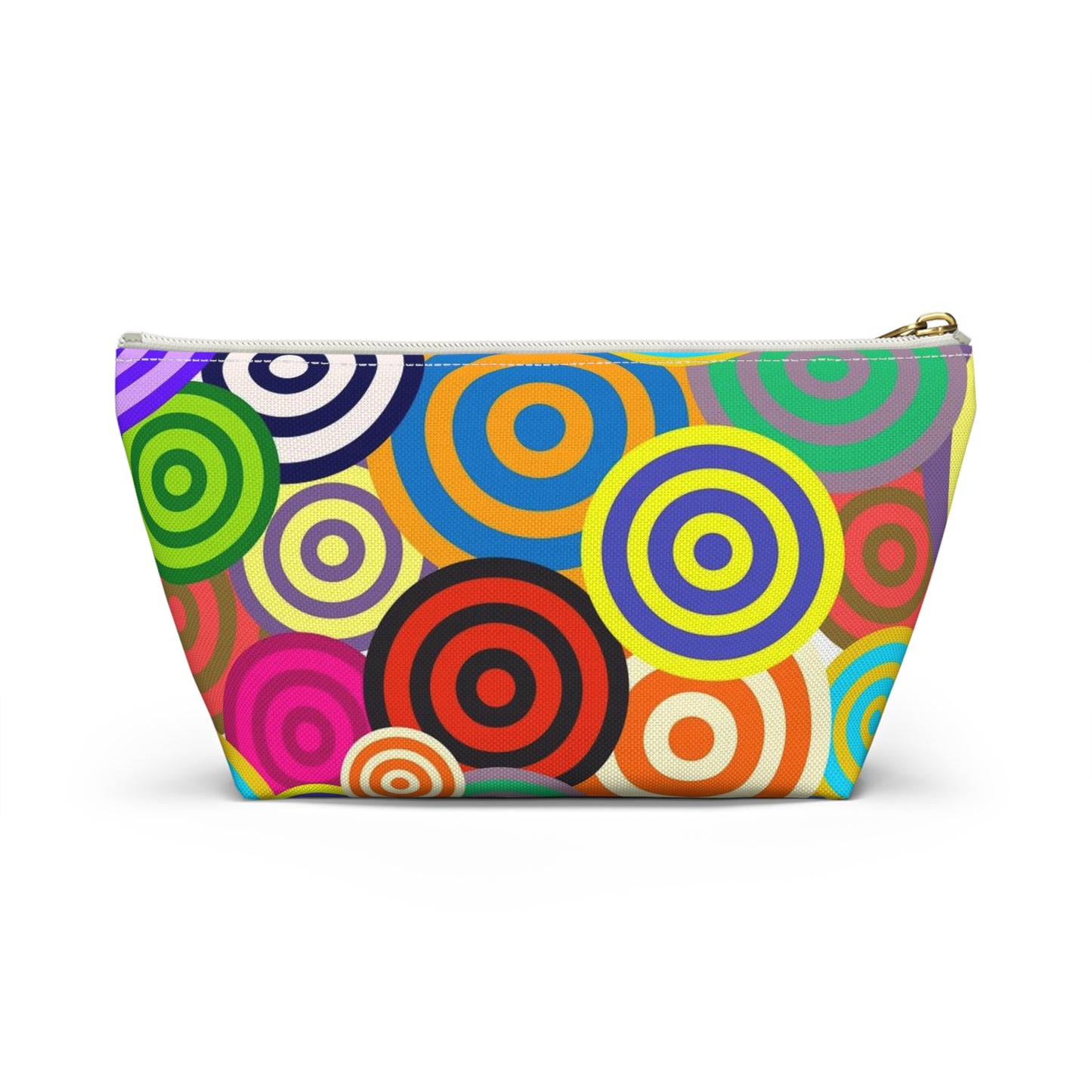 Colorful Circle Accessory Pouch | Cosmetic Bag, Makeup Organizer, Travel Pouch, Fun Gift, Party Favor