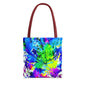 Vibrant Abstract Tote Bag Colorful Shopping Bag, Beach Tote