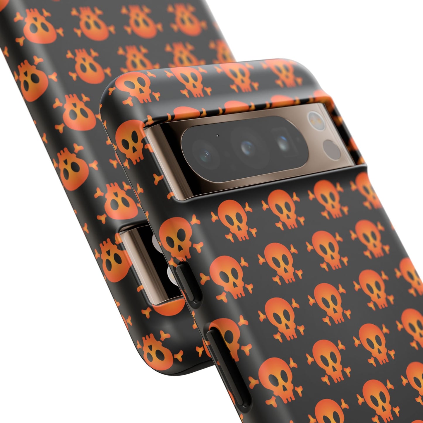 Halloween Skull Phone Case, Spooky Mobile Cover, Trick or Treat Accessory, Goth Gift, Skull Pattern Design