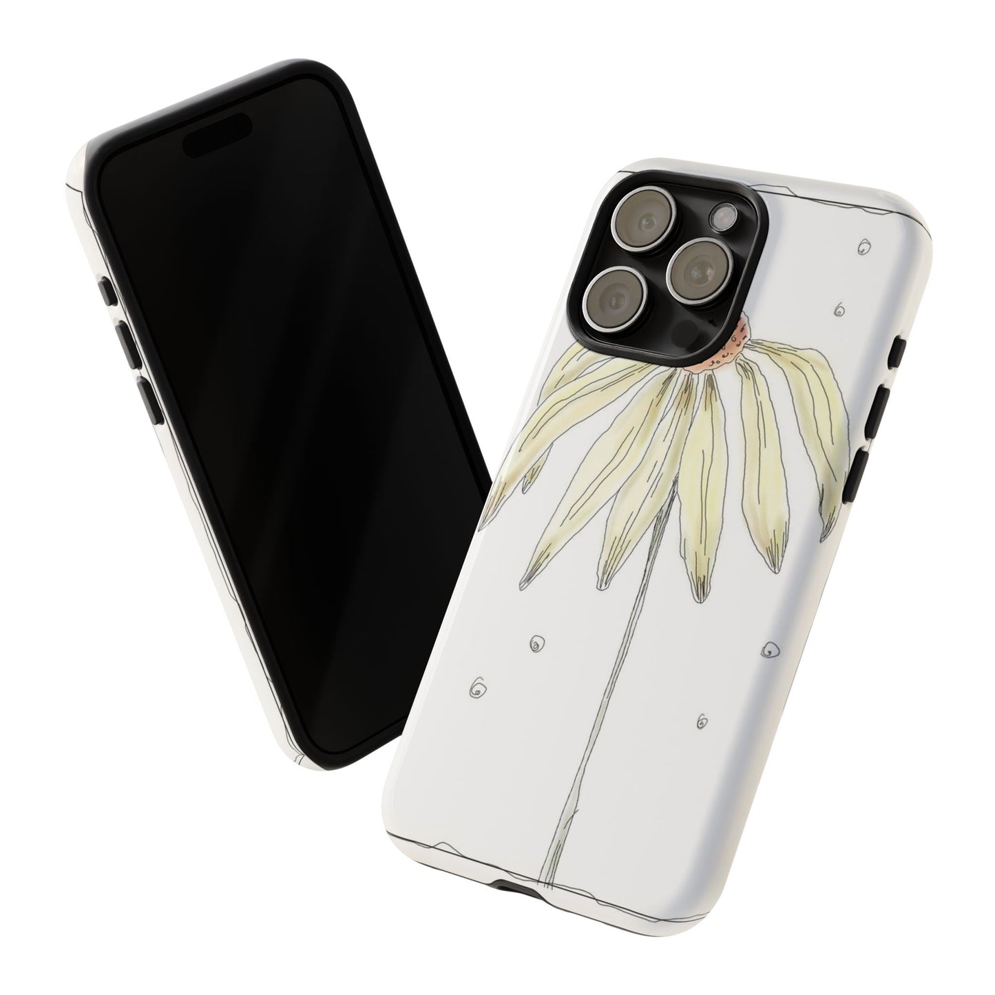 Flower Phone Case with Delicate Design, Tough Phone Cover, Nature Lover Gift, Floral Tech Accessory, Stylish Phone Protection