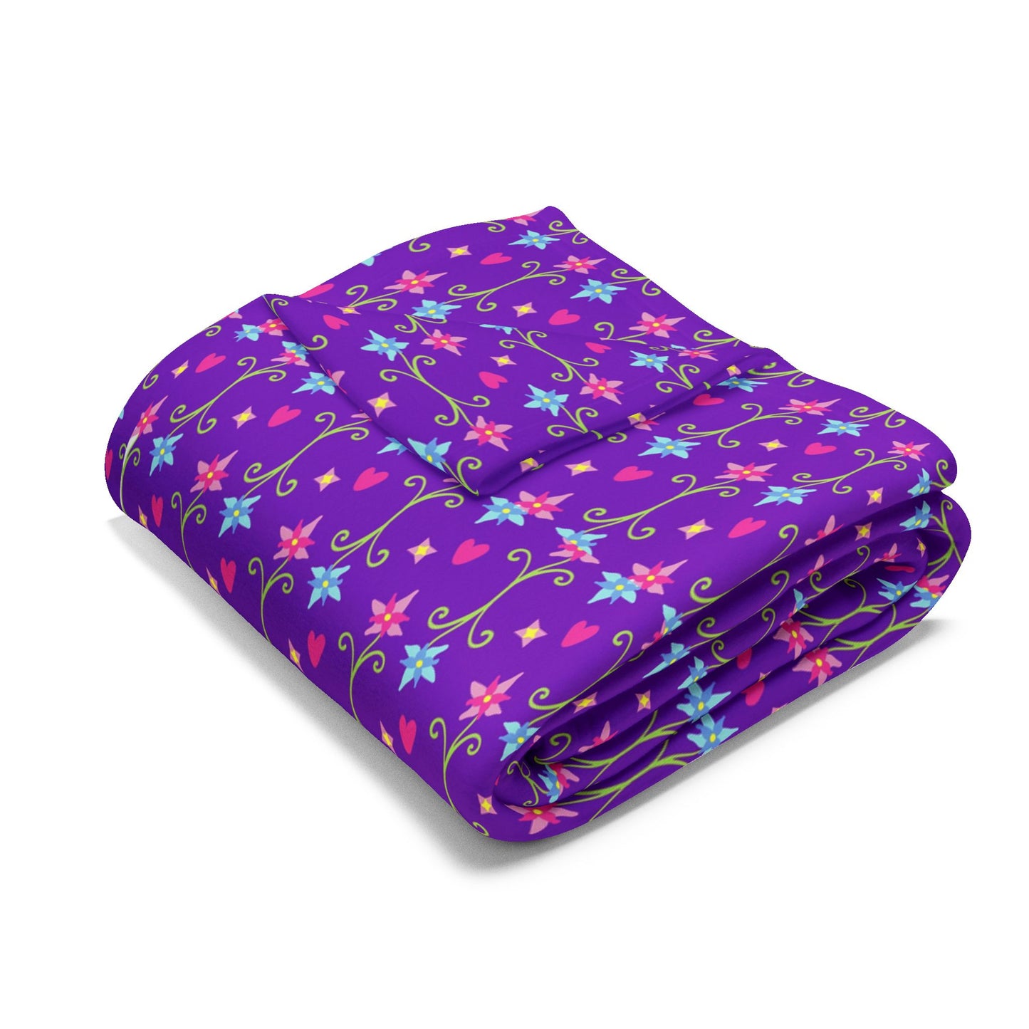 Cozy Purple Fleece Blanket, Soft Throw for Home Decor, Ideal Gift for Winter, Valentine's Day, or Cozy Movie Nights, Snuggle Up